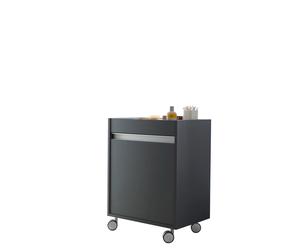 Caisson à roulettes Duravit Ketho, 500x670x360 mm, 1 porte, charnières à droite, KT2530R4949, Couleur: Décor graphite mat