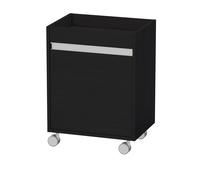 Caisson à roulettes Duravit Ketho, 500x670x360 mm, 1 porte, charnières à gauche, KT2530L1616, Couleur: Décor chêne noir