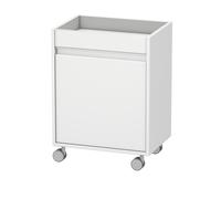 Caisson à roulettes Duravit Ketho, 500x670x360 mm, 1 porte, charnières à gauche, KT2530L1818, Couleur: Décor blanc mat