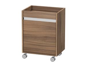 Caisson à roulettes Duravit Ketho, 500x670x360 mm, 1 porte, charnières à gauche, KT2530L7979, Couleur: Décor noyer naturel