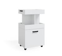 Vicco Caisson à roulettes Kamber, Blanc, 50x88.6cm, sur roulettes, utilisable de manière Flexible comme Espace de Rangement supplémentaire