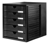 HAN 1450-13 Module de rangement 5 tiroirs fermés pour C4, 275 x 320 x 330 mm (Noir) (Import Allemagne)