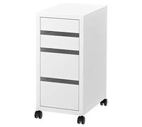 Caisson à tiroirs IKEA MICKE sur roulettes, 35x75 cm, blanc