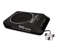 Caisson actif bc108us - 500w- extra plat avec haut-parleur de grave de 20 cm - noir bc108us