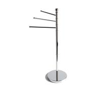 CAISSON AU SOL AVEC 3 PORTE-SERVIETTES EN ACIER CHROMÉ