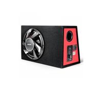 Caisson Basses Actif Voiture 305 mm, Subwoofer Amplifié 245 W RMS, Haut-Parleur Préinstallé Kit Câblage, Forme Trapézoïdale, pour