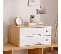 Caisson bureau, tiroir bureau, boîte de rangement de bureau en bois avec tiroirs verrouillables,Bois, 40*30*12 cm, 40*30*22 cm, 1/2 tiroir, adapté pour artisan, artiste, architecte, bureau à domicile