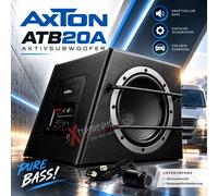 Axton ATB20A 20cm Subwoofer Actif Basse Boite avec Amplificateur 100 Watt RMS
