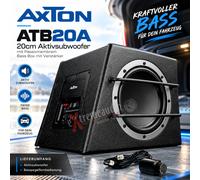 Axton ATB20A 20cm Subwoofer Actif Basse Boite avec Amplificateur 100 Watt RMS