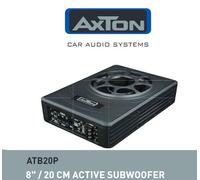 Caisson de basses actif plat AXTON ATB20P 20 cm avec membrane passive 150 W...