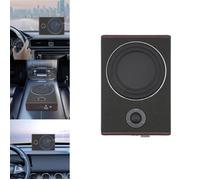 Caisson de basses actif pour voiture - 600 W - 12 V -Ultra fin - Avec amplificateur intégré- 135,8 x 102,4 x 26,8 mm-Noir