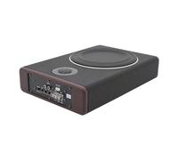 Caisson de basses actif pour voiture - 600 W - En bois et acier inoxydable robuste - Avec Bluetooth - Fréquence 40 Hz - 200 Hz - SNR 90 dB - Pour système audio d'autoradio