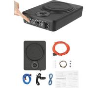 Caisson de basses actif sous siège de voiture 300 W max, amplificateur numérique, décalage de phase des basses, caisson de basses plat pour voitures, camions et véhicules tout-terrain