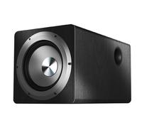 Caisson De Basses Amplifié, Caisson De Basses Hi-FI 6,5", 100 W, pour Home Cinéma, Téléviseurs, Téléphones Portables Et Ordinateurs, Design Compact en Bois avec Câble Black