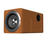 Caisson De Basses Amplifié, Caisson De Basses Hi-FI 6,5", 100 W, pour Home Cinéma, Téléviseurs, Téléphones Portables Et Ordinateurs, Design Compact en Bois avec Câble Oak