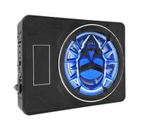 Caisson de Basses Dynamique LED pour Voiture, 800W, 10 Pouces, Amplificateur Super Mince, Télécommande, Caisson de Basses Actif pour Camions, SUV (Blue)
