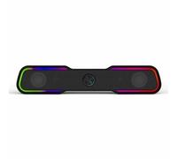 Barre de Son DHE-6002 6W 3.5mm USB LED RGB Noir
