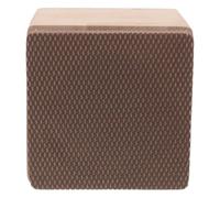 Caisson de Basses pour Voiture 4 Pouces Bois Plastique Beige | Mesh Anti Poussière Inclus, Usage Véhicule et Camion, Installation Simple, Résonance Sonore Renforcée