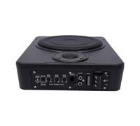 Caisson de basses sous siège pour voiture 8" 300 W 31,5 x 24 x 7,5 cm | Caisson de basses actif plat avec 200 W RMS, 30-100 Hz, 91 dB, 4 Ω, accessoires de montage inclus - Idéal pour voiture, SUV