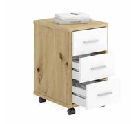 Caisson De Bureau 3 Tiroirs "Dylda" 58cm Chêne Beige