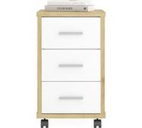Caisson De Bureau 3 Tiroirs "Dylda" 58cm Chêne Beige