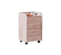 Caisson de Bureau 4 Tiroirs ""College"" 65cm Chêne Sonoma