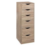 Caisson de Bureau "6 Tiroirs" 100cm Naturel