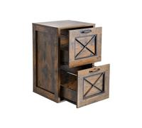 Caisson de Bureau à 2 Tiroirs Avec Tringle de Suspension Réglable à 2 Niveaux