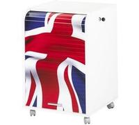 Caisson de Bureau Blanc 2 Tiroirs - Drapeau anglais 701 - L 47.2 x l 47 x H 49.2 cm Blanc G