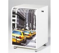 Caisson de Bureau Blanc 2 Tiroirs - Taxis Jaunes 503 - L 47.2 x l 47 x H 49.2 cm Blanc G