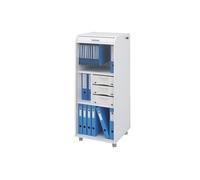 Caisson de Bureau Blanc à Roulettes 108 cm - Blanc - L 47.2 x l 47 x H 107.6 cm