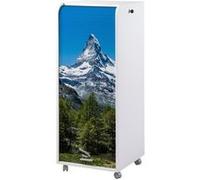 Caisson de Bureau Blanc à Roulettes 108 cm - Mont Cervin 653 - L 47.2 x l 47 x H 107.6 cm Blanc G