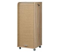 Caisson de Bureau Chêne 3 Tiroirs 3 Niches Mobile Serrure 47,2 x 107,6 x 47 cm - Chêne Naturel - L 47.2 x l 47 x H 107.6 cm