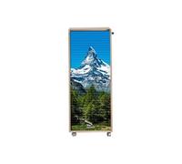Caisson de Bureau Chêne 3 Tiroirs 3 Niches Mobile Serrure 47,2 x 107,6 x 47 cm - Mont Cervin 653 - L 47.2 x l 47 x H 107.6 cm Blanc