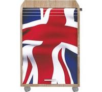 Caisson de Bureau Chêne Naturel - Drapeau anglais 701 - L 47.2 x l 47 x H 69.2 cm marron G