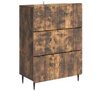 Caisson de bureau - desserte de bureau Vidaxl Armoire à tiroirs Chêne fumé 66 x 34,5 x 92 cm