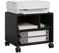 Caisson de Bureau sur roulettes WOLTU - Support d'Imprimante Mobile - Noir