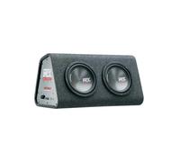 Caisson de grave - MTX AUDIO - Actif reflex avec double subwoofers 20cm - Ampli 240Wrms - Filtre actif - Télécommande