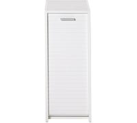 Caisson de Rangement Blanc à Rideau - Blanc - L 29.3 x l 48 x H 72.1 cm