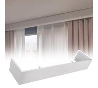 Caisson de Rideau, corniche métallique à Fixation Plafond, Caisson réglable et cantonnière décorative, Design Personnalisable et découpable pour Une décoration intérieure élégante