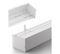 Caisson de Rideau Coulissant, Tringle à Rideaux de Plafond sur Mesure, cantonnière avec Double Tringle, séparateur de pièce pour Chambre, Fixation au Plafond ou au Mur (475 cm / 187 po / 15,