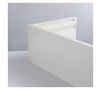 Caisson de Rideau, Décoration de Rideau, Panneau de cantonnière décorative à Une Seule Tringle, Caisson de Rideau décoratif pour Salon et Balcon (Fixation Plafond Blanc, 490 cm (16,08 pi))