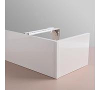 Caisson de Rideau Mural - Corniche en Alliage d'aluminium pour Chambre et Salon, sans Rail, Solution élégante pour Habiller Vos fenêtres, Installation Facile, décoration intérieure Moderne