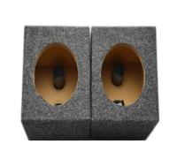Caisson de Subwoofer Simple, Design Compact ventilé (Speaker Box) | Construction en bois massif, Améliore les basses fréquences, Finition gris anthracite