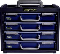 Caisson de transport pour casiers de rangement raaco HandyBox 55x4 (L x l x H) 376 x 265 x 310 mm Nombre de compartiments: 4 séparations variables Piece 1 pc(s)