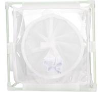 Caisson d'observation d'insectes filet PVC blanc réutilisable habitat des papillons élevage boîte incubateur -H��lle moulée