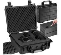 CAISSON ETANCHE CAMERA - TECTAKE - Valise Etanche pour Appareil Photo Universel Caméra + 3 Mousses 42 x 39 x 175 cm - Noir