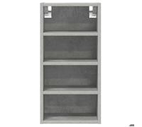 Caisson haut cuisine Gris - LEMON® Vitrine suspendue ""Riga"" - avec rangement - gris béton - 30x29,5x60cm - Bois d'ingénierie 136 Sol
