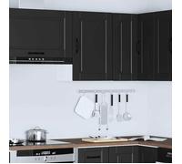 Caisson haut cuisine Noir - LEMON® Meuble mural de cuisine Porto noir - Bois d'ingénierie 468 - Soldes