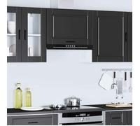 Caisson haut cuisine Noir - LEMON® Meuble mural de cuisine Porto noir - Bois d'ingénierie 651 - Soldes